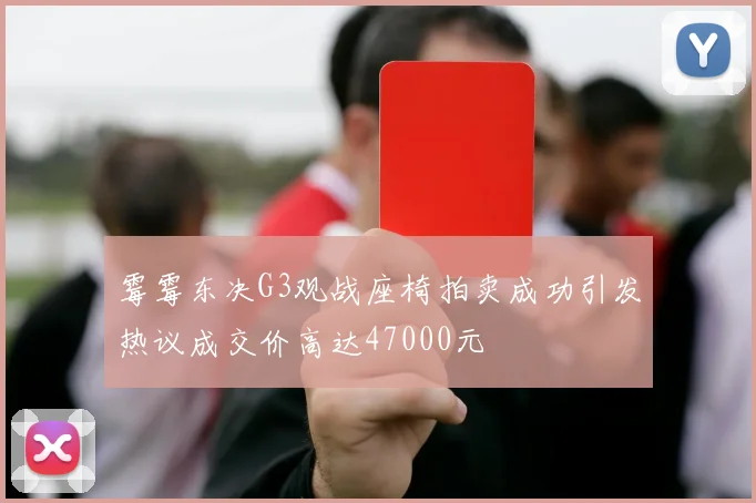 霉霉东决G3观战座椅拍卖成功引发热议成交价高达47000元